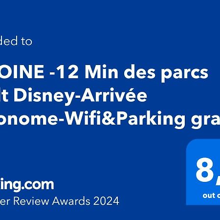 Pivoine -12 Min Des Parcs Walt Disney-Arrivee Autonome-Wifi&Parking Gratuit Apartment Montévrain Exterior photo